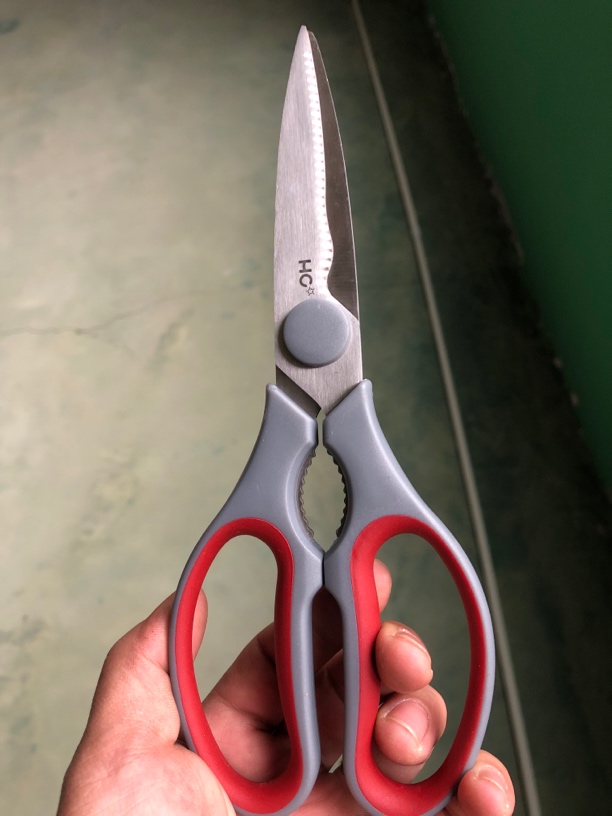 灰红手柄分离剪，按顺序发.微瑕多功能剪刀