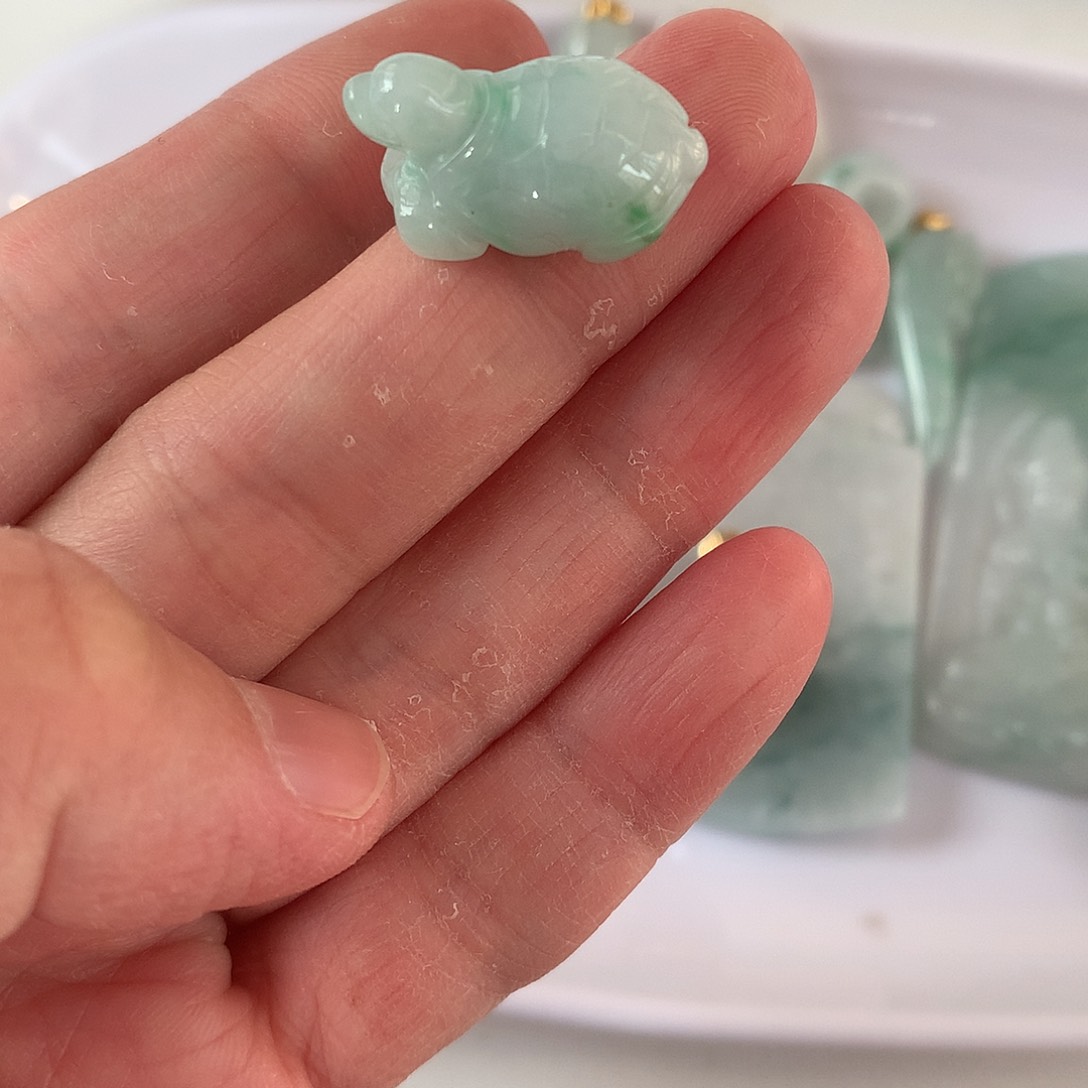 翡翠颈饰未镶嵌乌龟