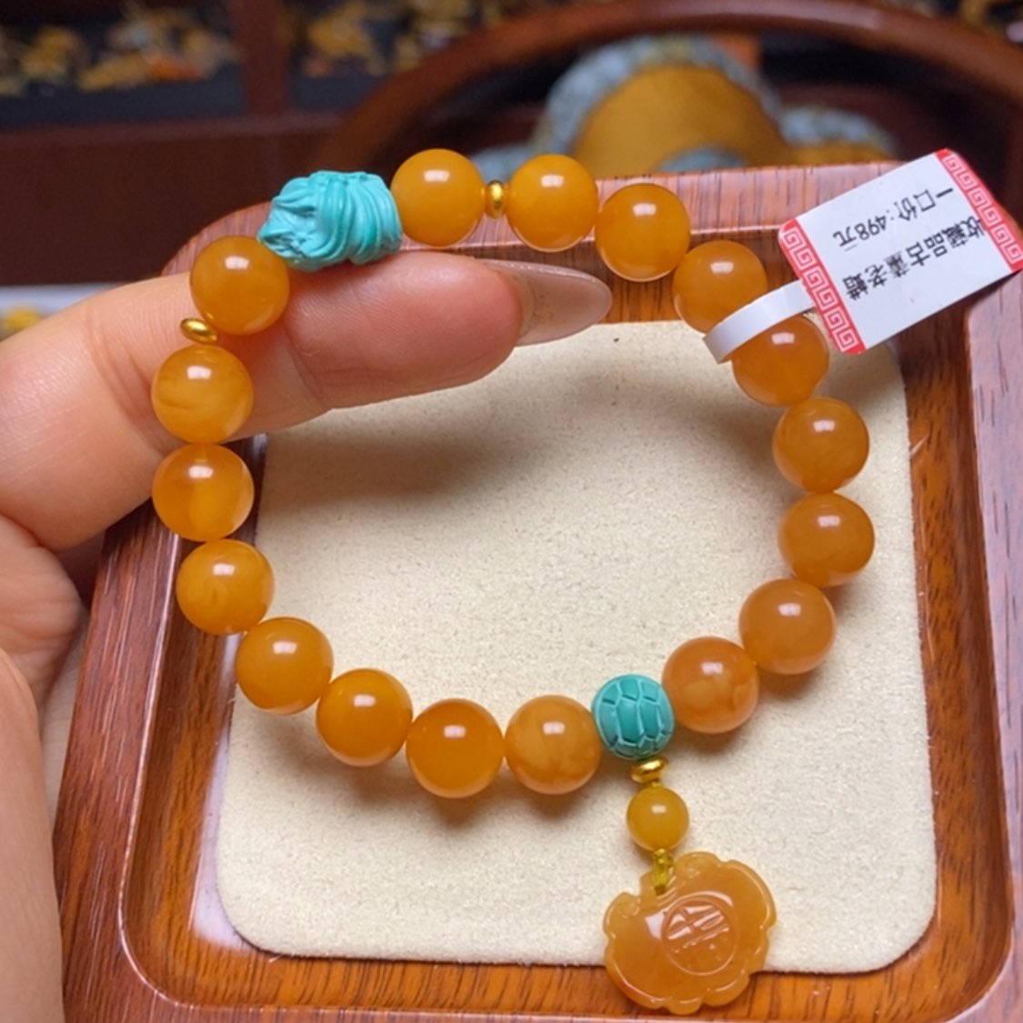 【闪购商品】蜜蜡手链未镶嵌手串