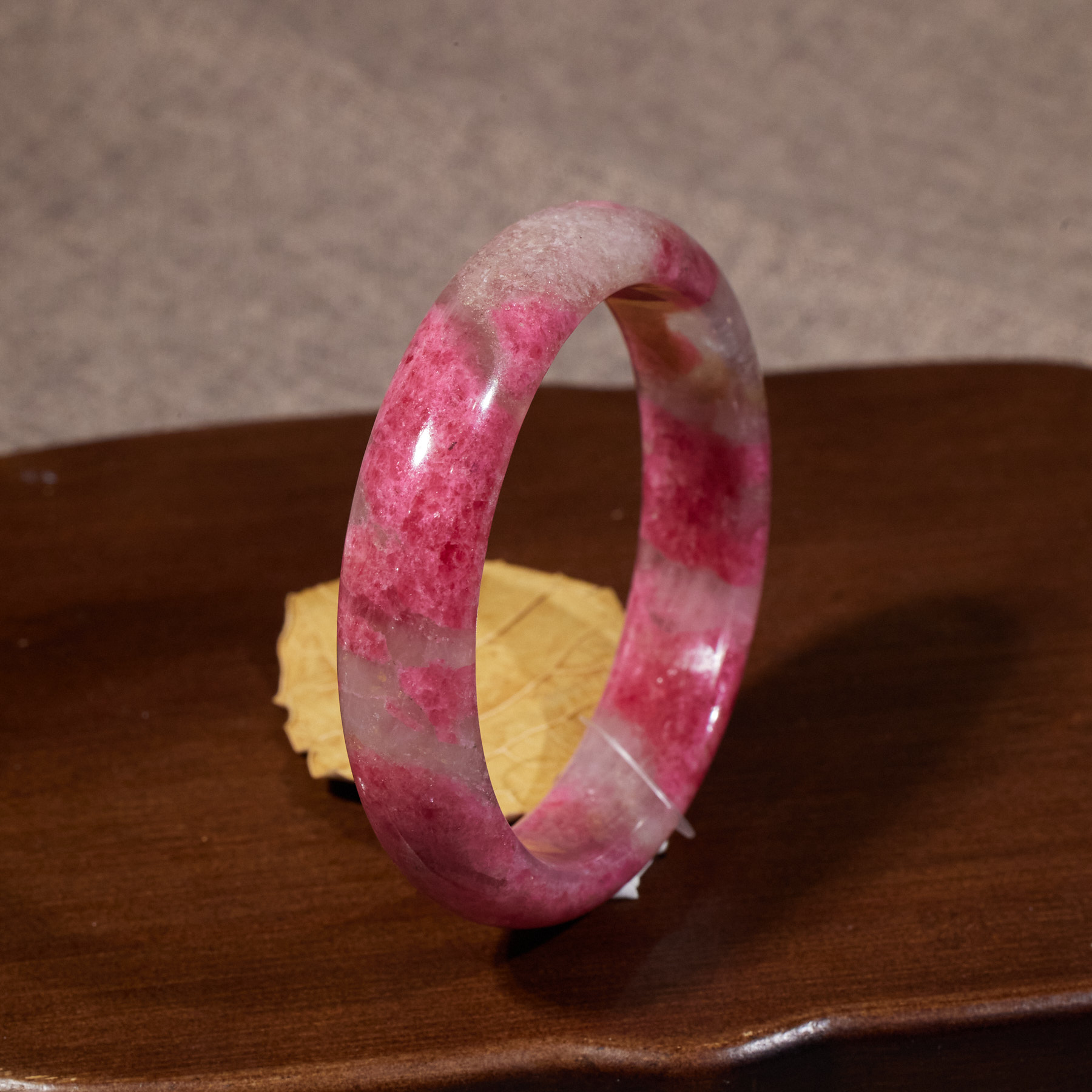 【歪歪】蔷薇石手镯*F4801