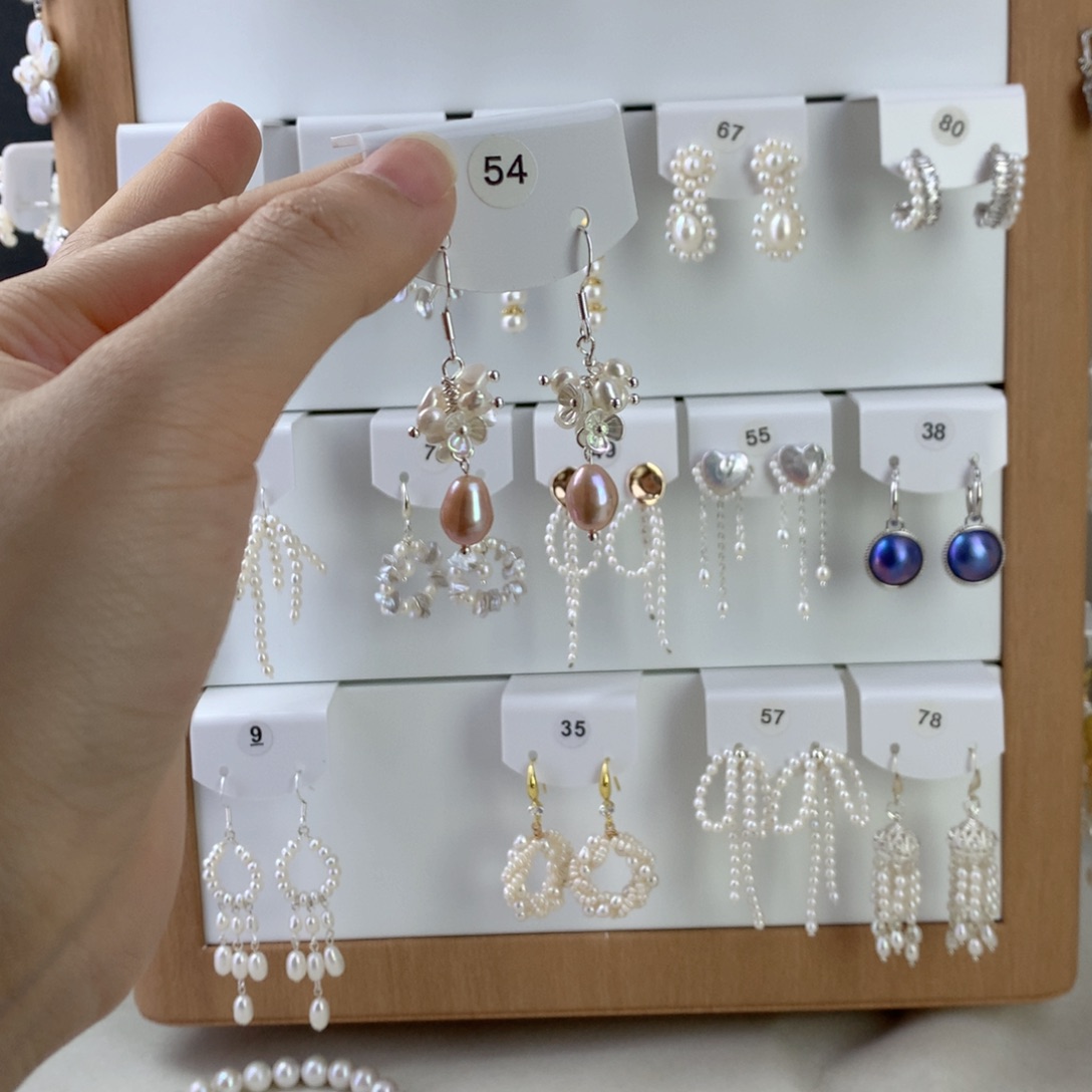 未镶嵌耳饰淡水珍珠