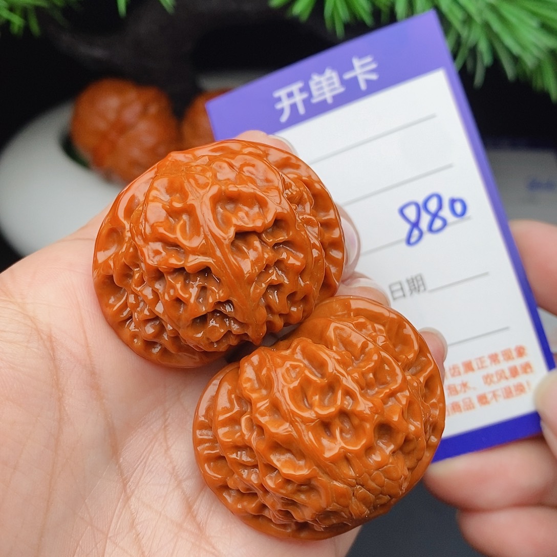 文玩核桃把件40宫灯880