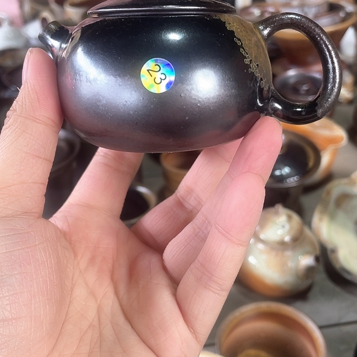 欢***二开窑直播乌金壶23