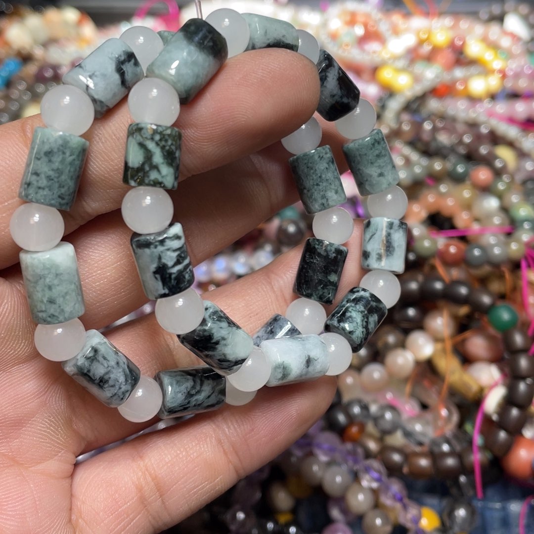 紫晶颈饰银S800镀金镶嵌