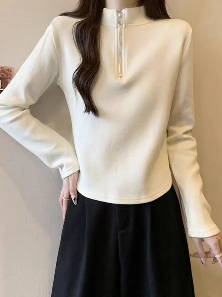 107半拉链舒适长袖