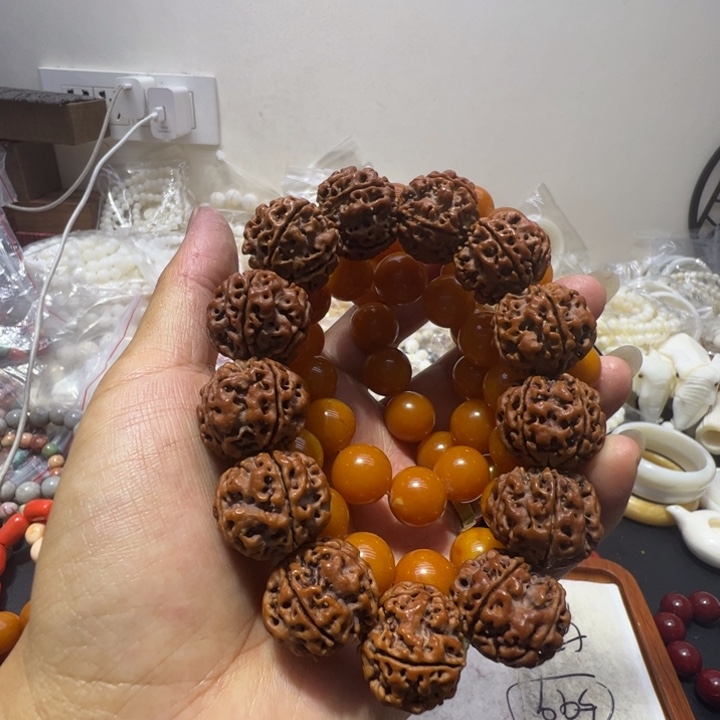 核桃手串/手链1.4老蜡木手串