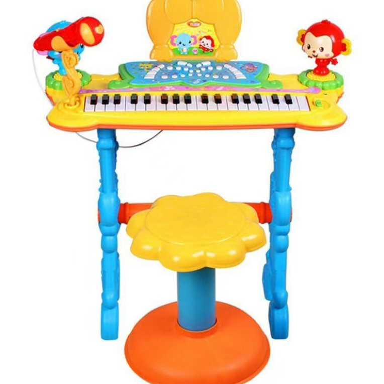 电子琴初学多功能可弹奏话筒台式早教益智音乐玩具礼物