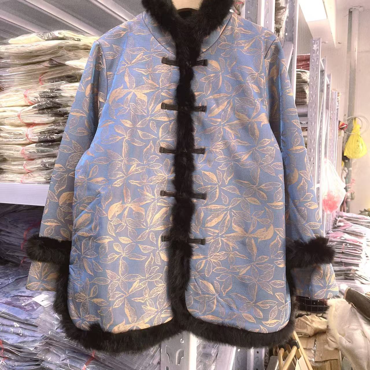 时尚休闲百搭短款外套-8205天蓝色