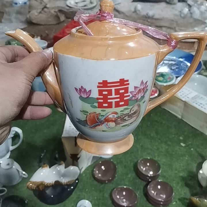 摆件，烧制问题都是正常。68瑕疵品