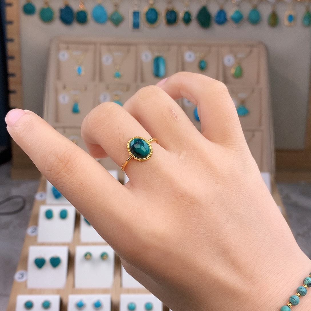 绿松石未镶嵌戒指