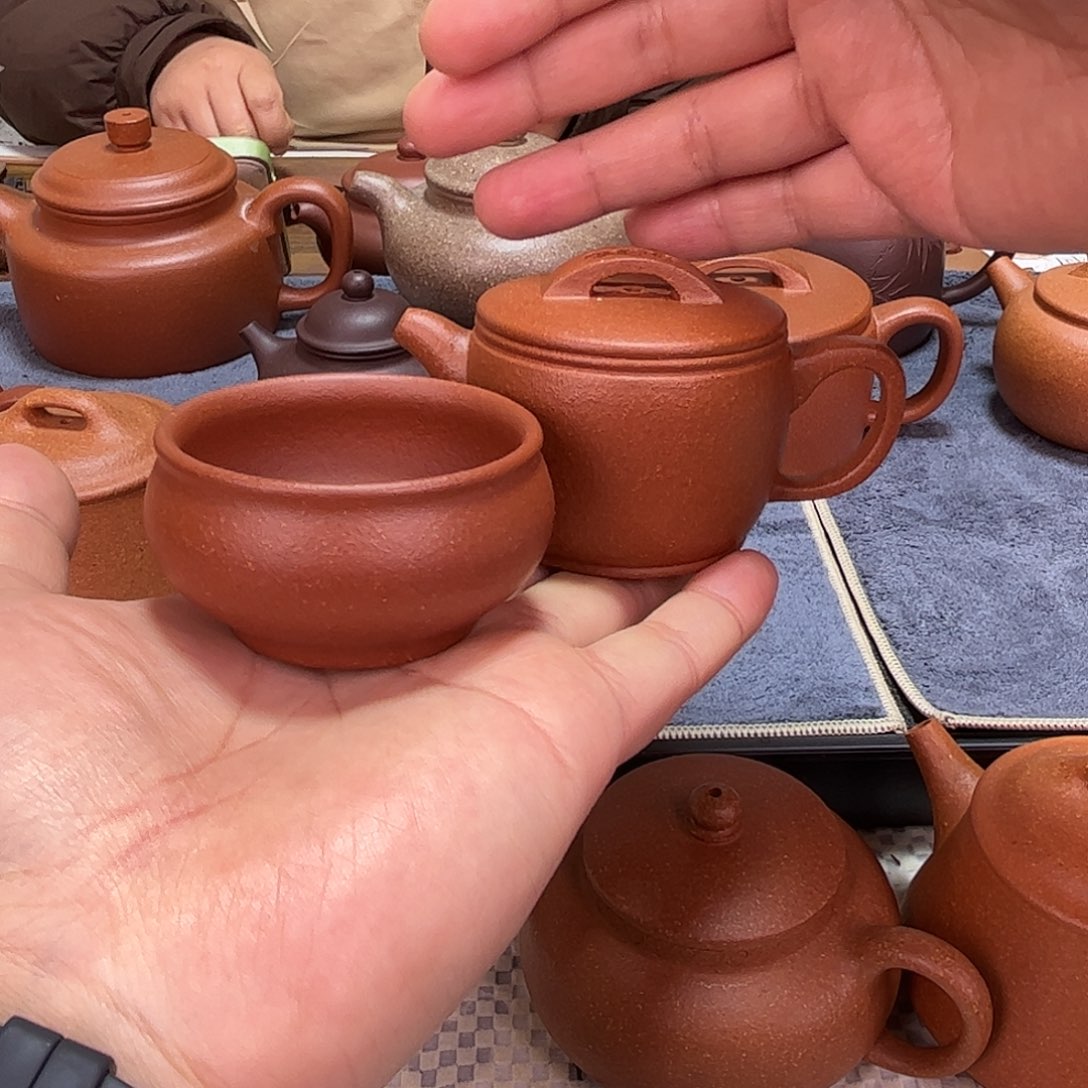 紫砂茶壶100毫升红降坡汉瓦