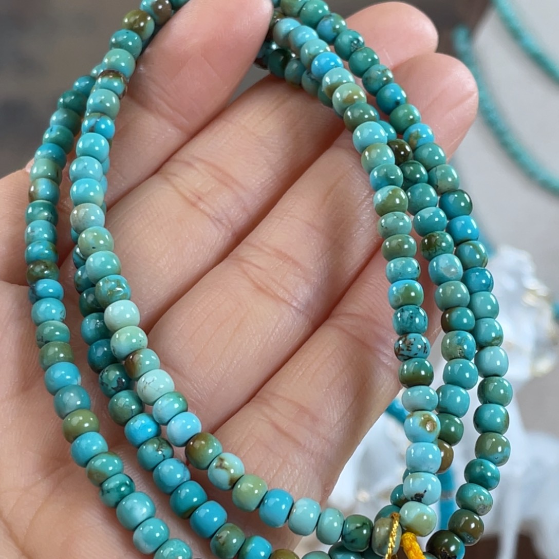 绿松石未镶嵌套链多彩108
