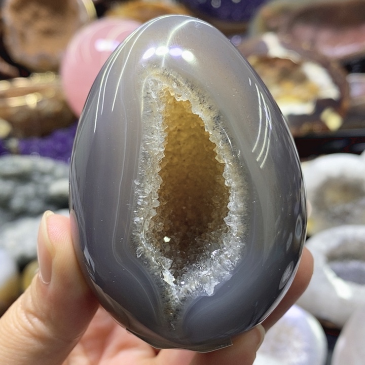 未镶嵌珠宝半成品水晶龙蛋