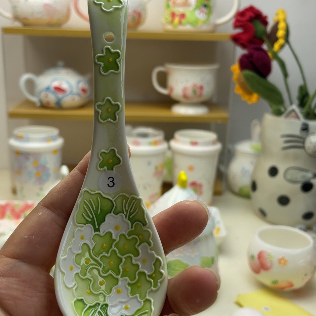 铃***乐手绘手工制作陶瓷3