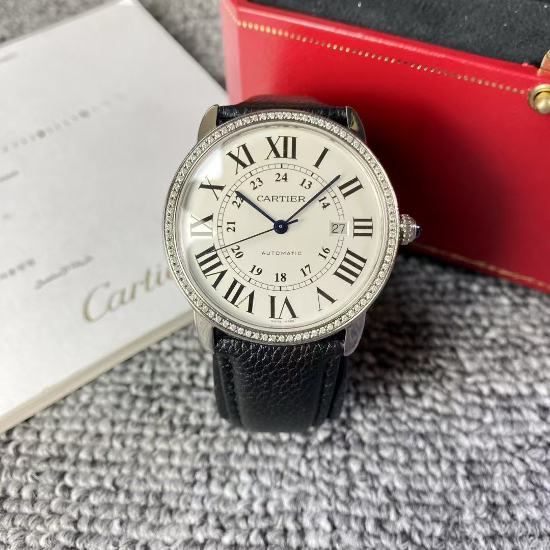 95新 Cartier/卡地亚 亚虎/伦敦系列/公价27000元/表径42mm/补差