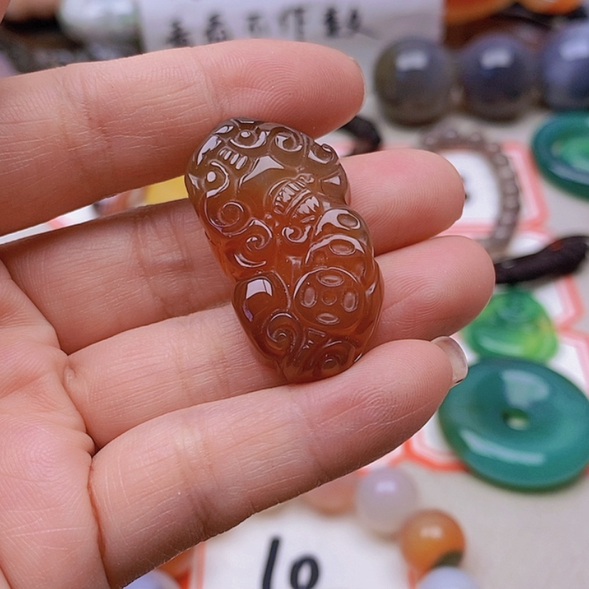 【闪购商品】未镶嵌玛瑙/玉髓珠宝半成品明***果