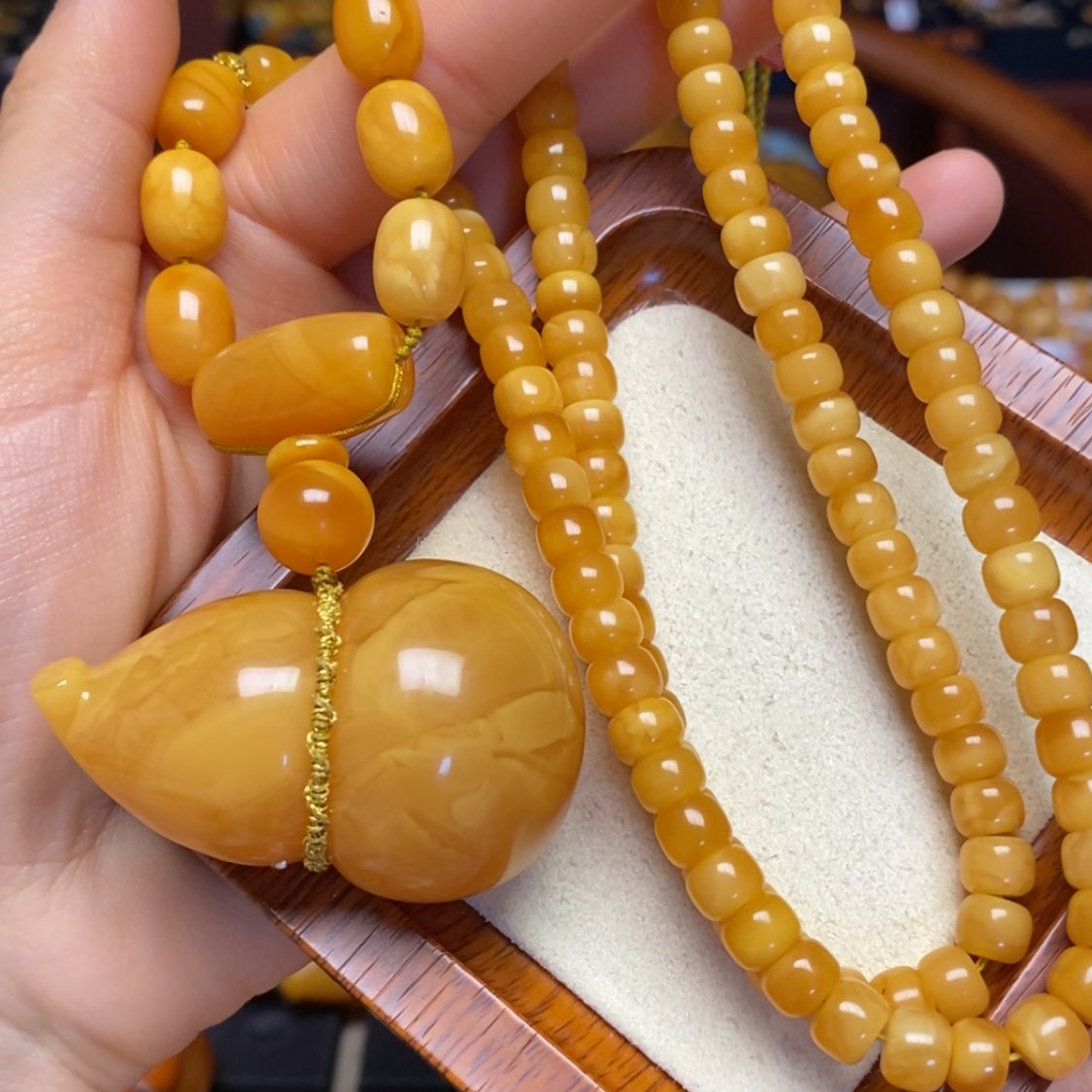 【闪购商品】蜜蜡颈饰未镶嵌项链