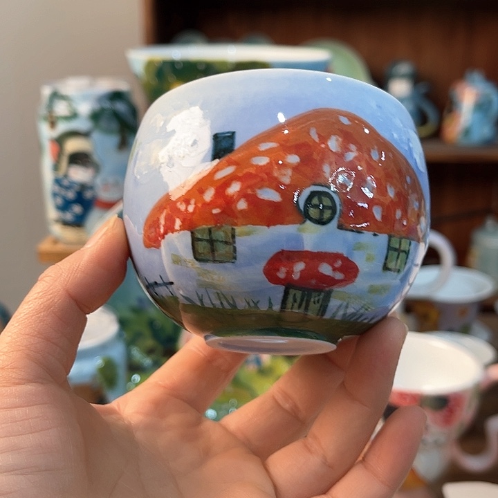 陶景德镇釉下手绘陶瓷 