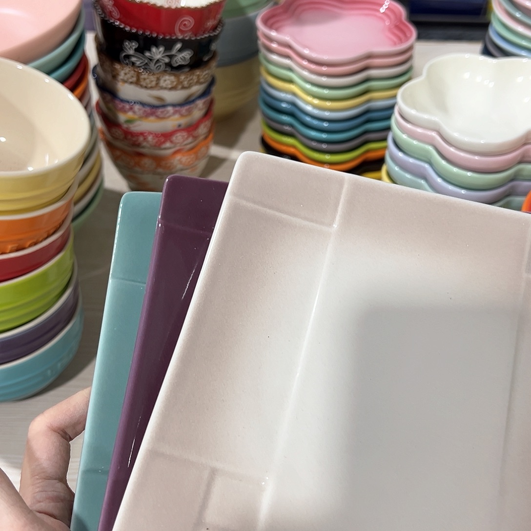 陶瓷 ++-和风方pan 三色各一