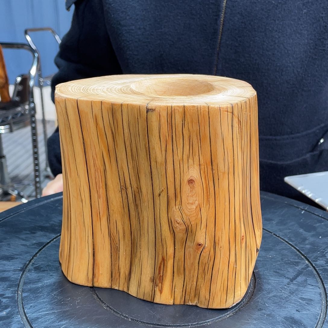 柏木（崖柏） 笔筒