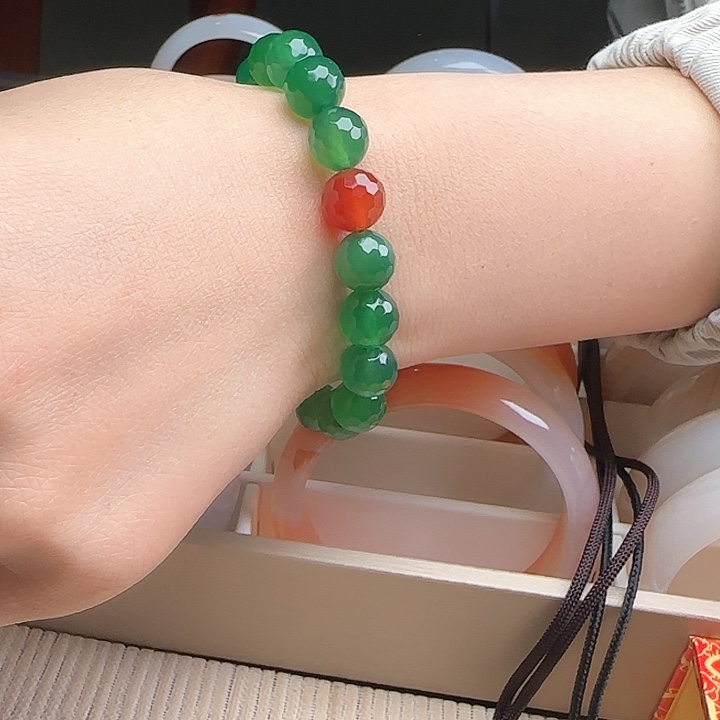 玛瑙/玉髓手链合金