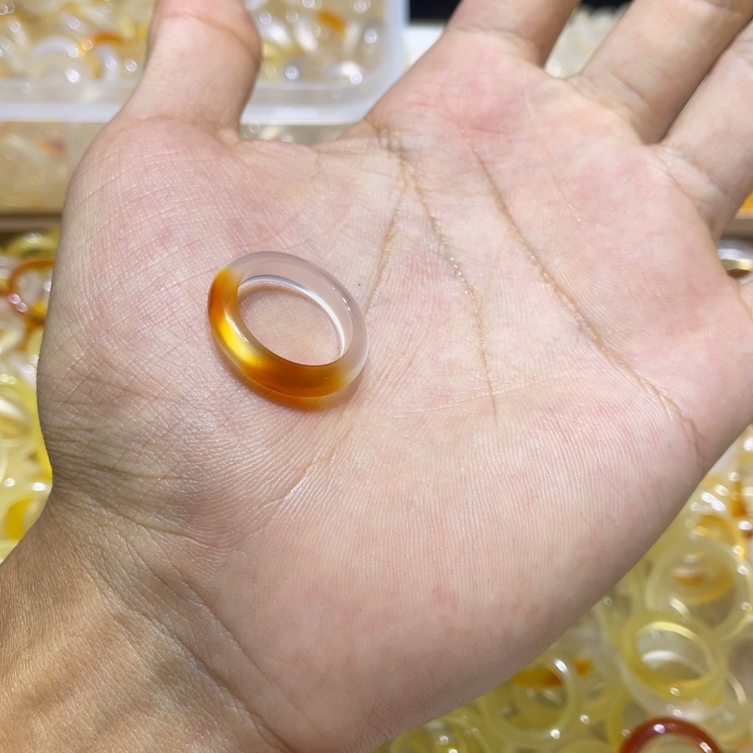 玛瑙/玉髓未镶嵌戒指93号港14