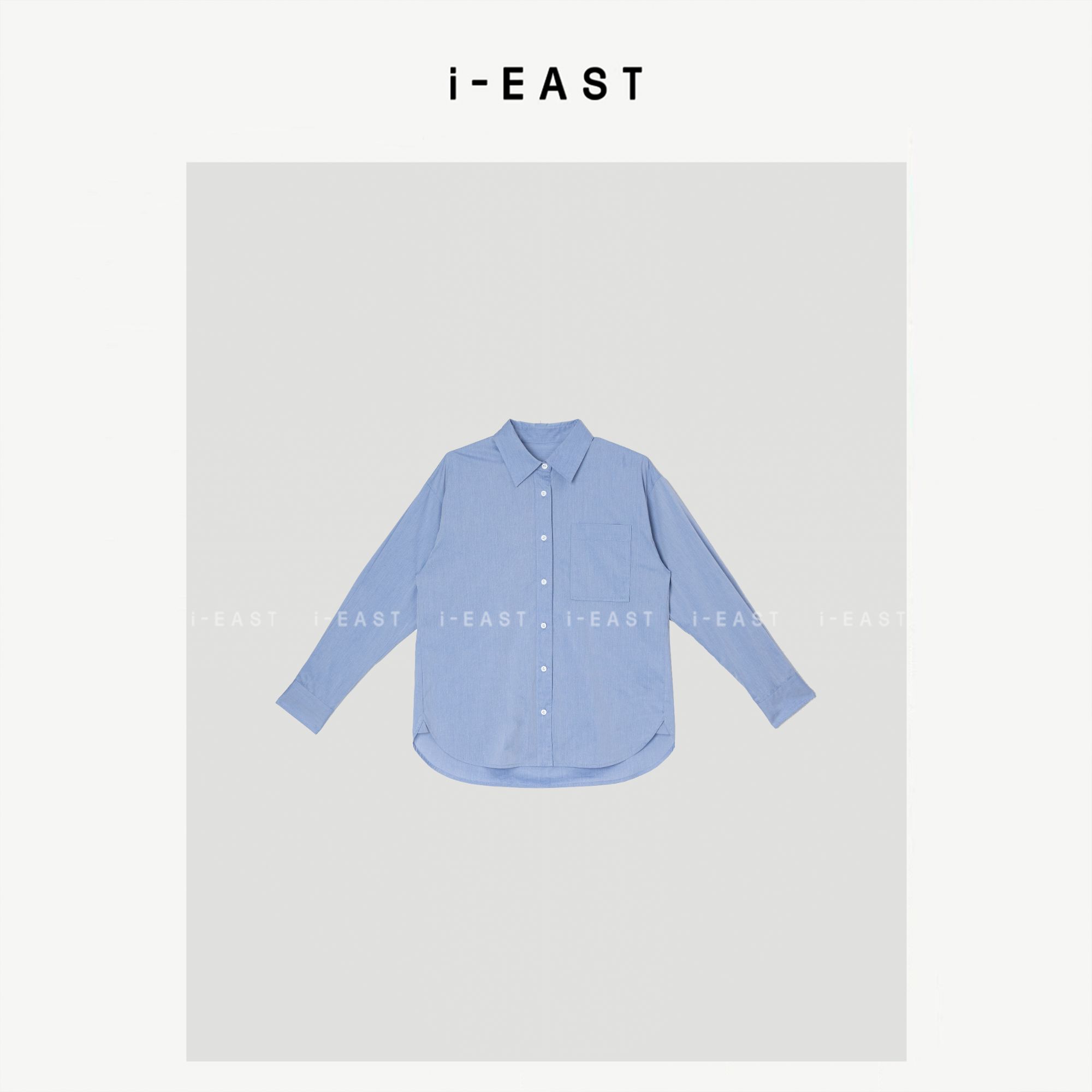 i-EAST 松弛静奢感~极简高级感休闲百搭衬衫上衣-5D S25393