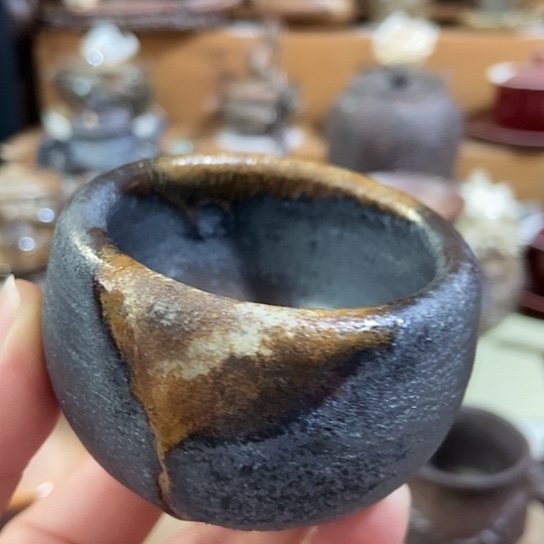 杯禅定杯柴烧裸烧手作品