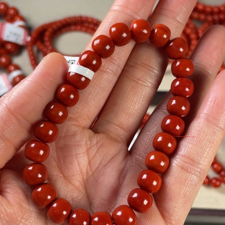 南红玛瑙手链未镶嵌