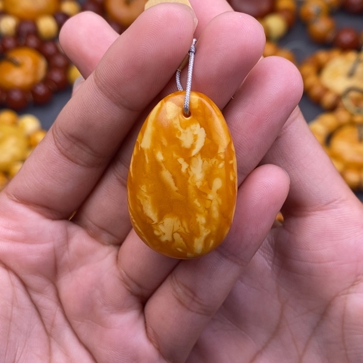 琥珀未镶嵌裸石蜜蜡L