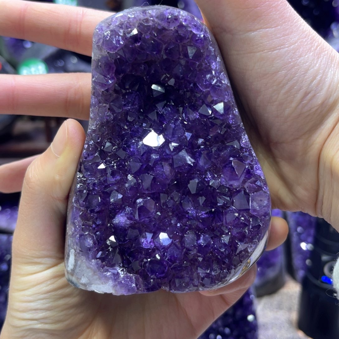 紫晶摆件未镶嵌紫水晶