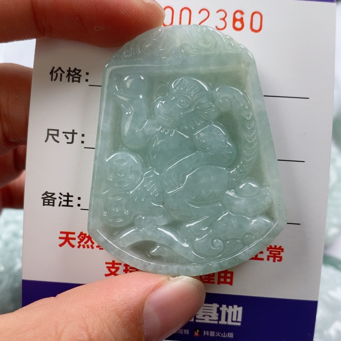 翡翠未镶嵌颈饰挂件