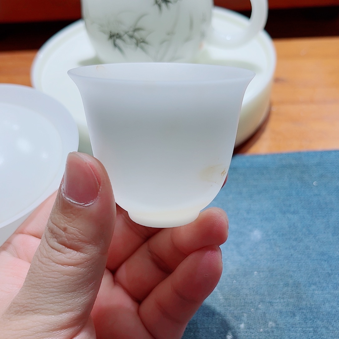 陶瓷素烧高冰6个超薄胎55