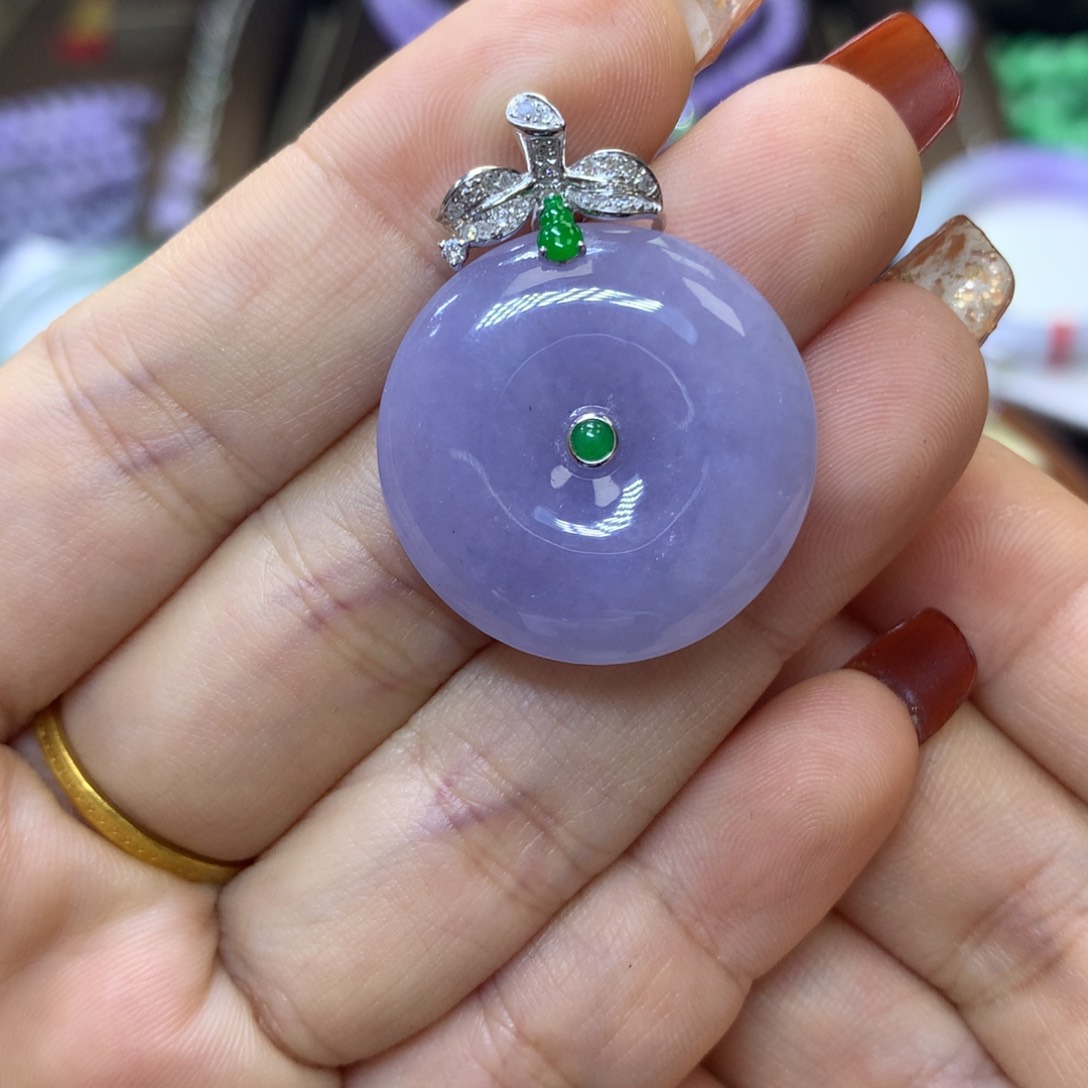 【闪购商品】翡翠颈饰18K金镶嵌翡翠