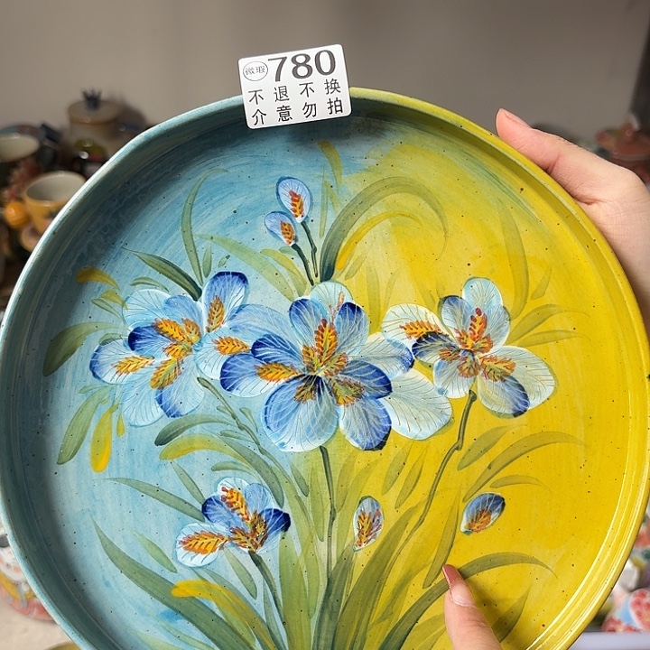 杯景德镇釉下五彩手绘微瑕