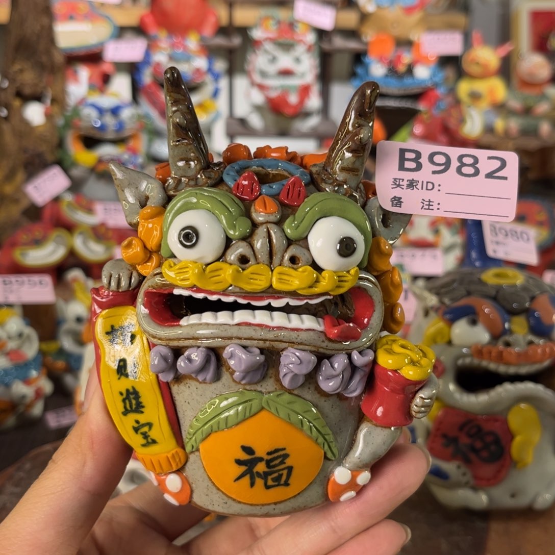 泥塑纯手工茶宠摆件