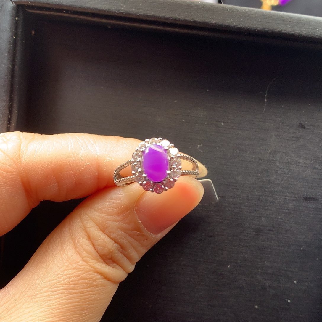 苏纪石（舒俱来）戒指银S925镶嵌