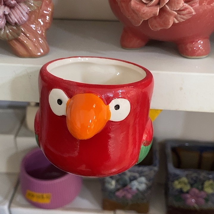 陶盆有孔 瑕疵针孔漏釉介意勿拍外口 7外高7