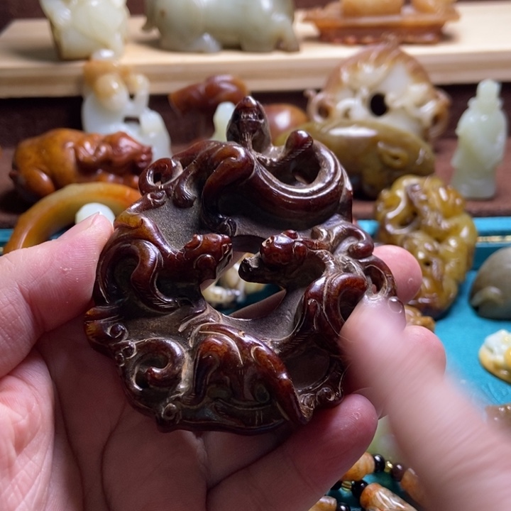 F***y和田玉未镶嵌挂件