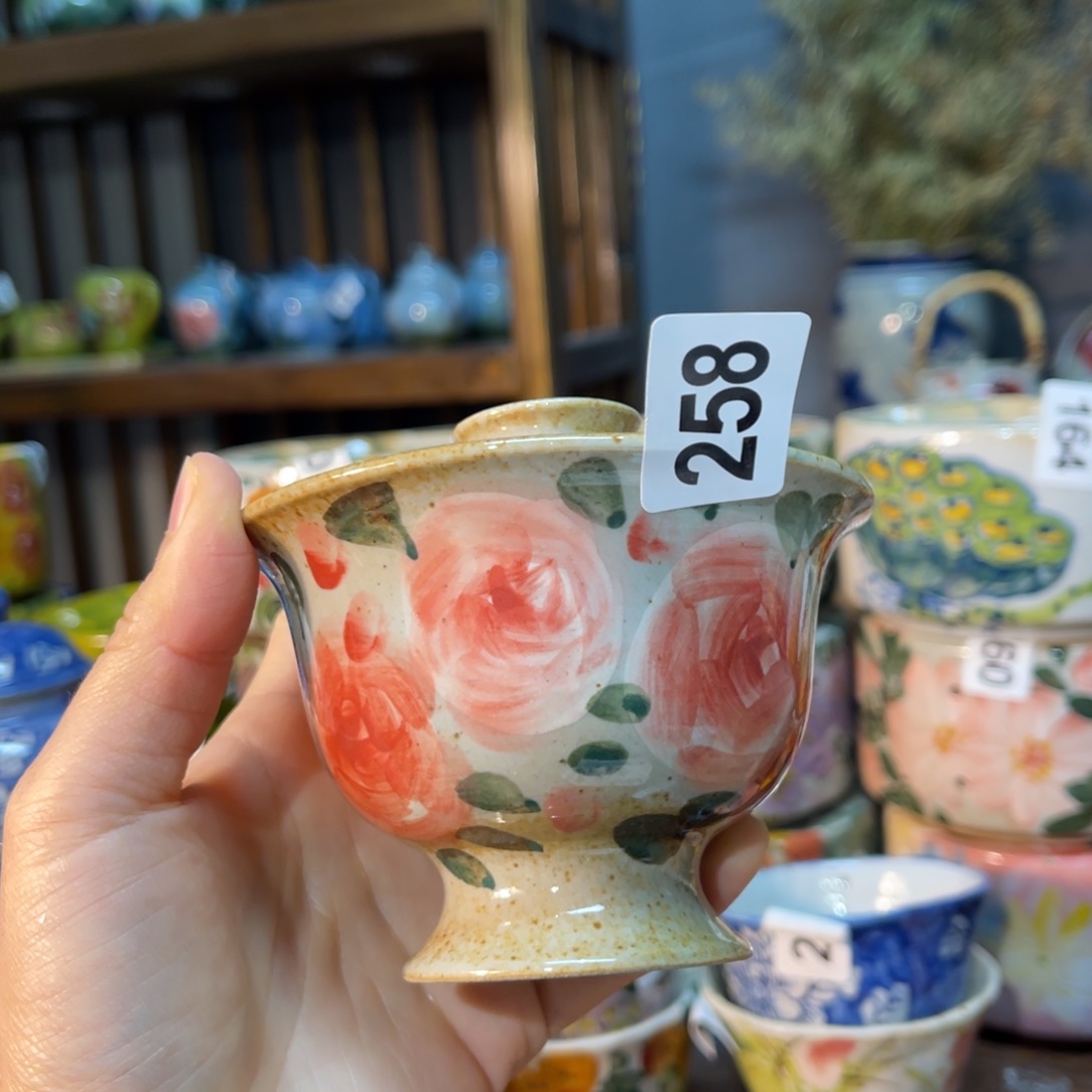 杯素浅陶瓷手工手绘