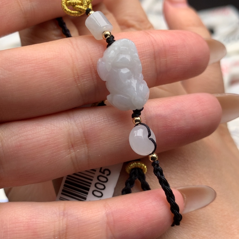 【闪购商品】翡翠手绳银S925镶嵌一