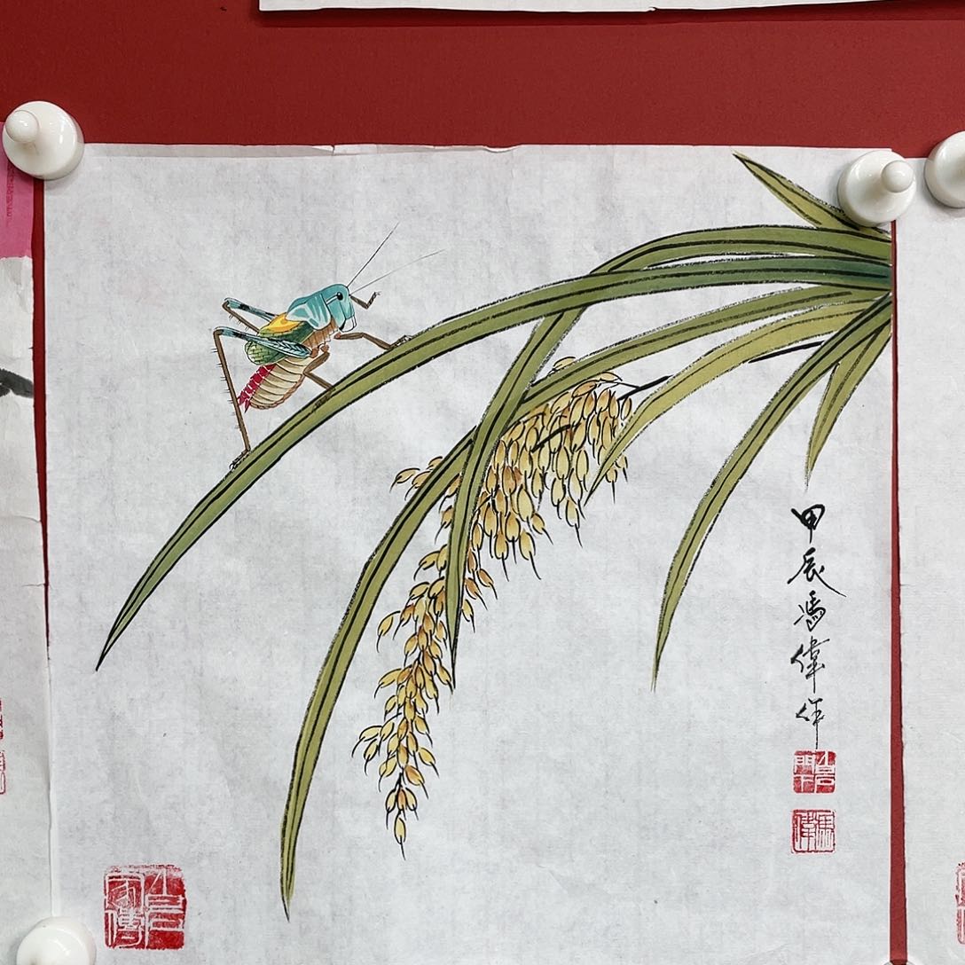 【闪购商品】国画招***豆冯老师手绘作品
