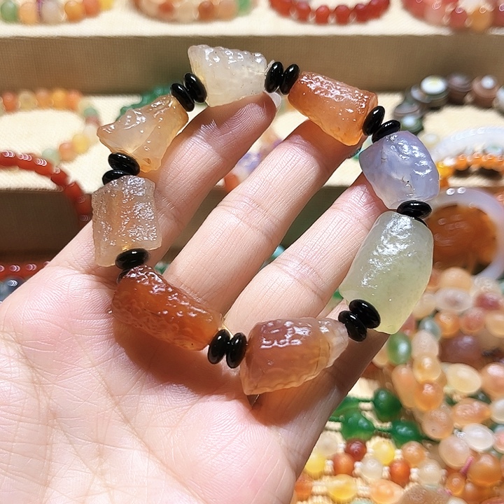 玛瑙/玉髓未镶嵌手链