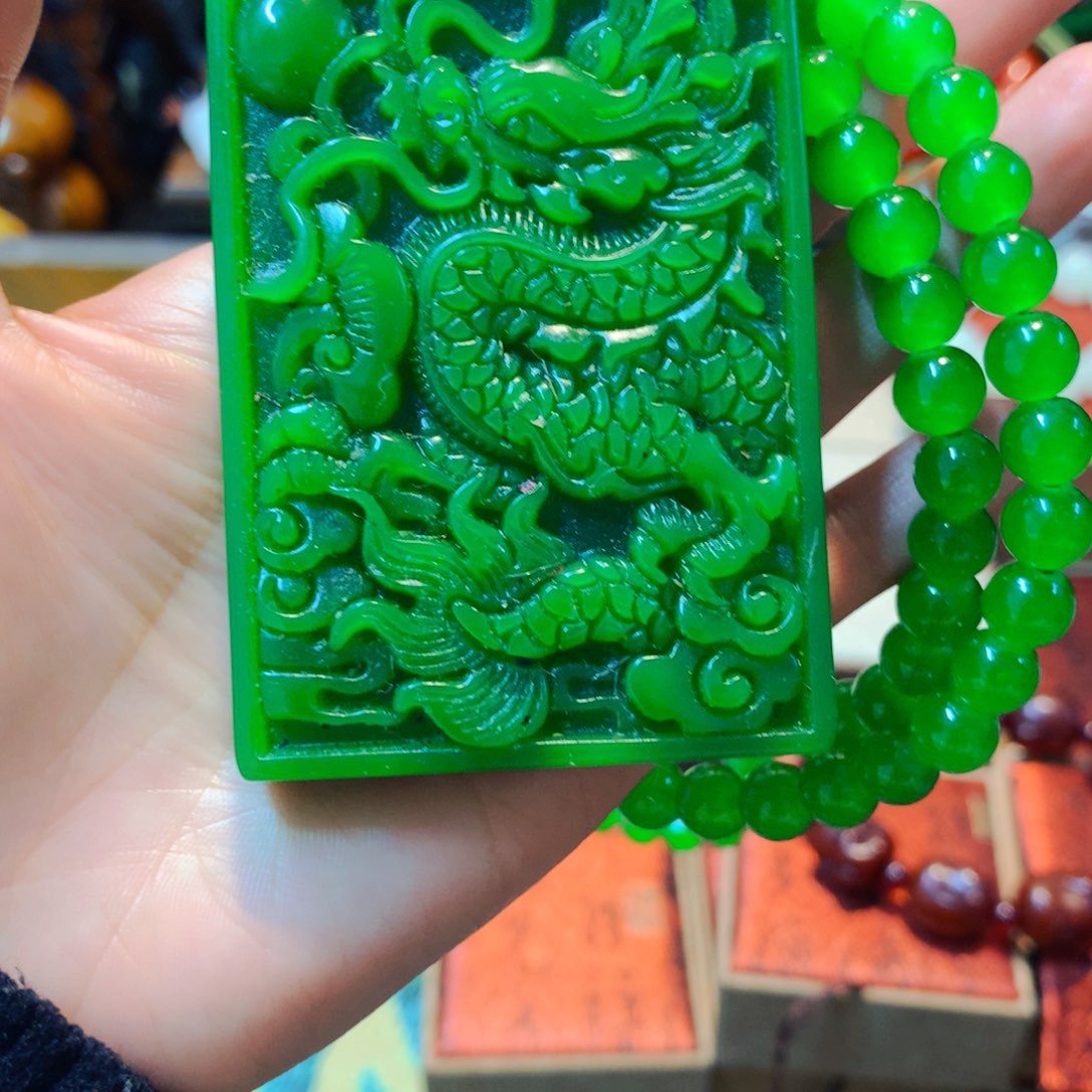 和田玉（碧玉）颈饰未镶嵌噢噢哦噢哦噢哦噢哦