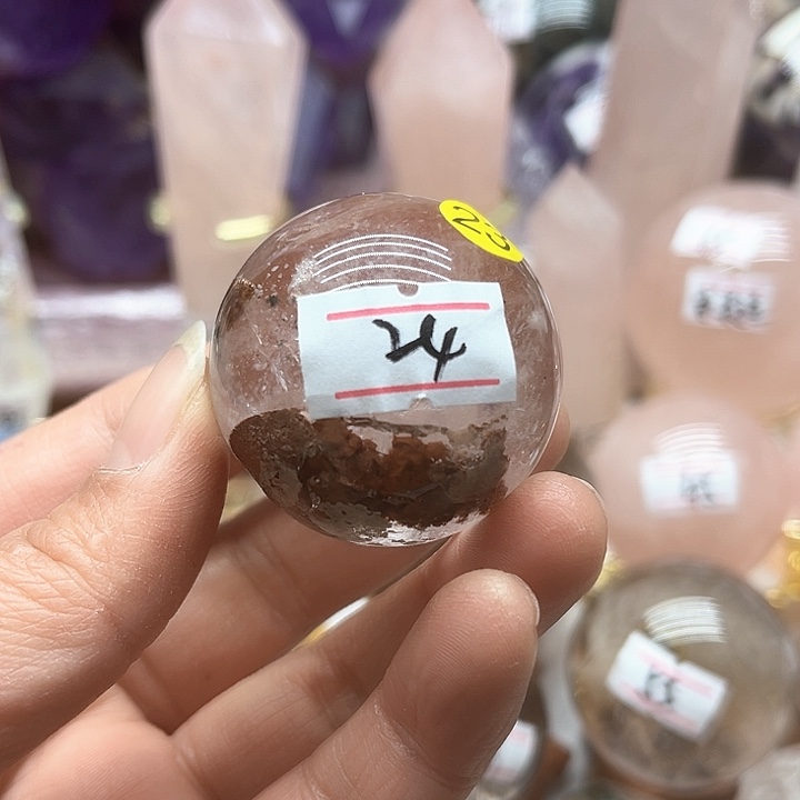 水晶76克白水晶球未镶嵌