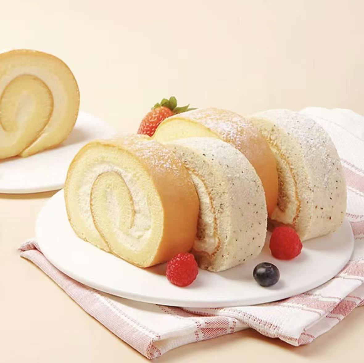 【限用日期2025.12.9】原味&伯爵红茶味瑞士卷280g*4个装/4盒