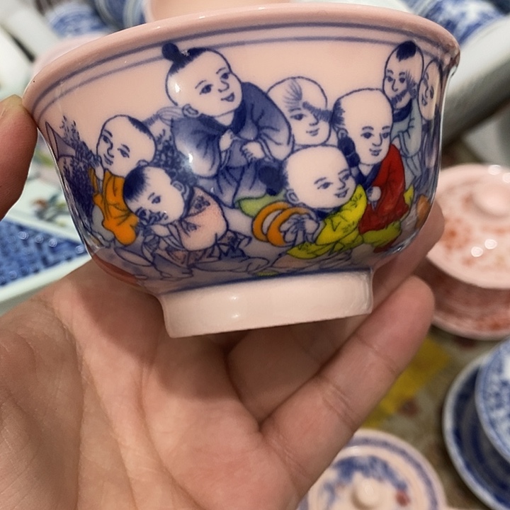 陶摆件景德镇陶瓷主人杯23444