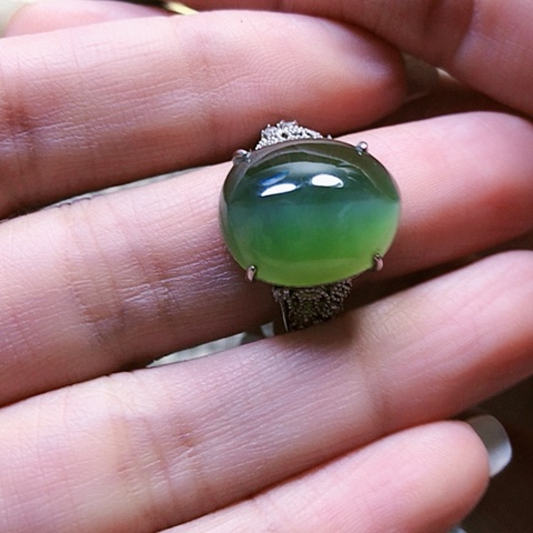 和田玉挂件银S925镶嵌