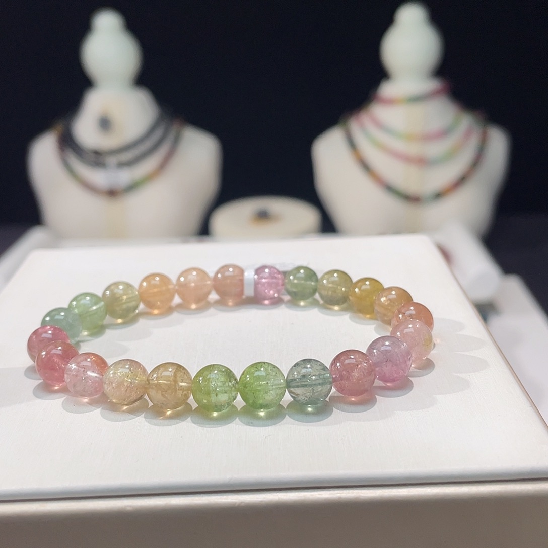 碧玺手串未镶嵌8.2mm±