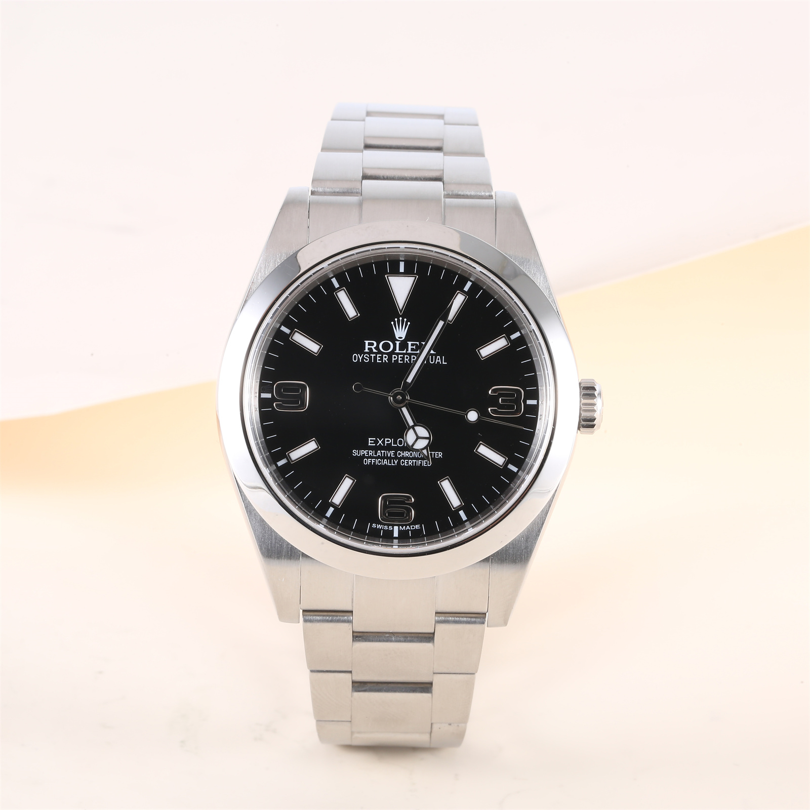 99新 Rolex/劳力士 小花柳 劳力士探险家型黑盘自动机械手表